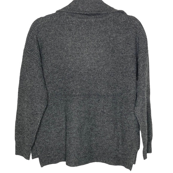 NWT Madewell Merino Wool Half Zip Ribbed Knit Sweater w/Pockets Size S - Picture 5 of 15